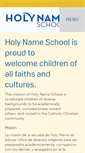 Mobile Screenshot of holynameschoolomaha.org