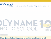 Tablet Screenshot of holynameschoolomaha.org